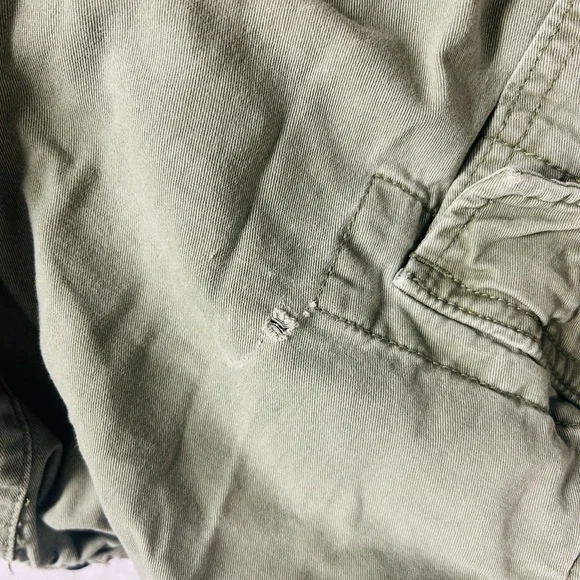 Aero Cargo Jogger Pants Women Size Small Green Minimalist Travel Elastic Wasit - Picture 8 of 9